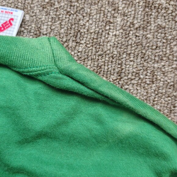 Jerzees Vibrant Green Tee with Pocket Design - Picture 7 of 11